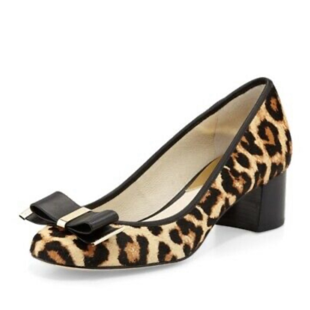 Michael Kors Kiera Calf Hair Leopard Mid Pump